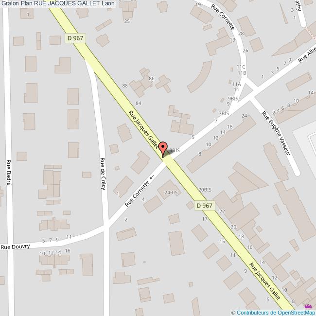plan Rue  JACQUES GALLET