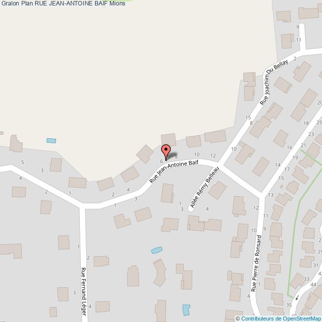 Rue JEANANTOINE BAIF Mions