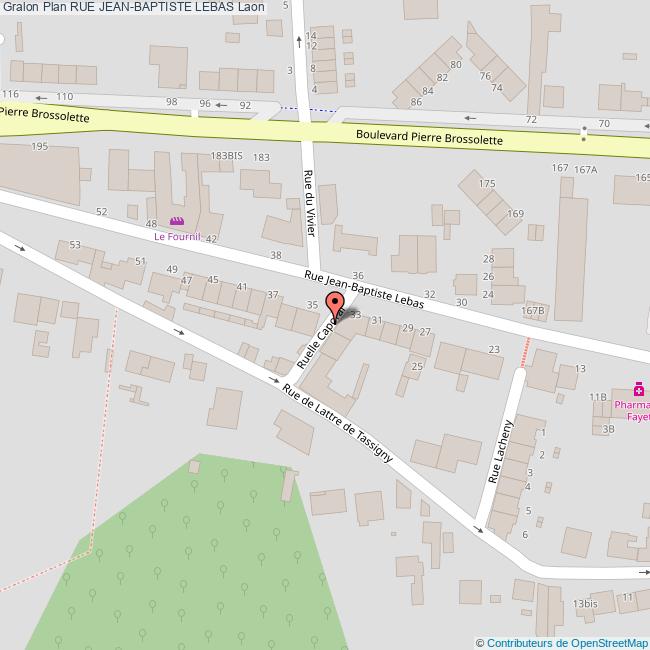 plan Rue  JEAN-BAPTISTE LEBAS