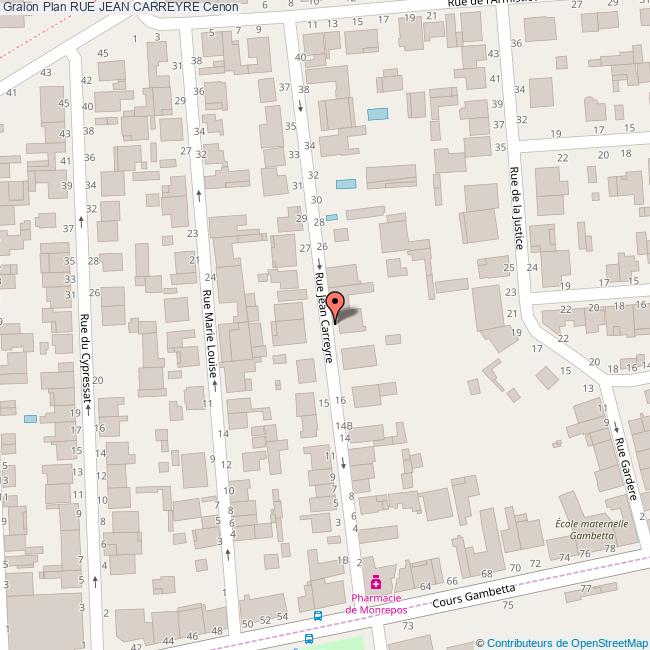 Rue JEAN CARREYRE Cenon