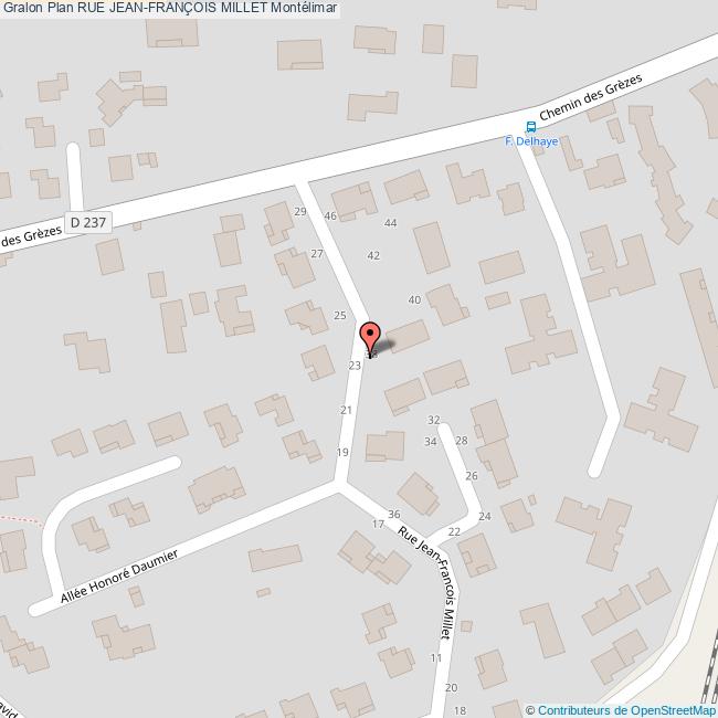 Rue JEANFRANÇOIS MILLET Montélimar