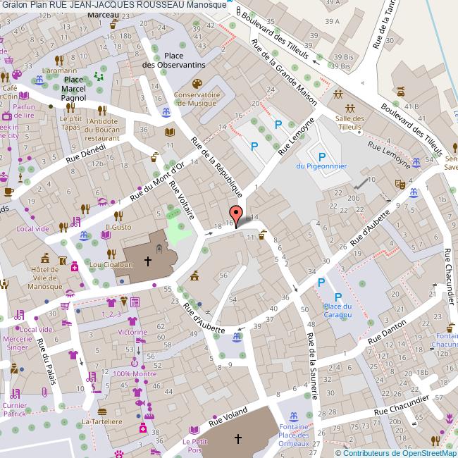 Rue Jean Jacques Rousseau Manosque