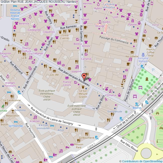 plan Rue  JEAN JACQUES ROUSSEAU