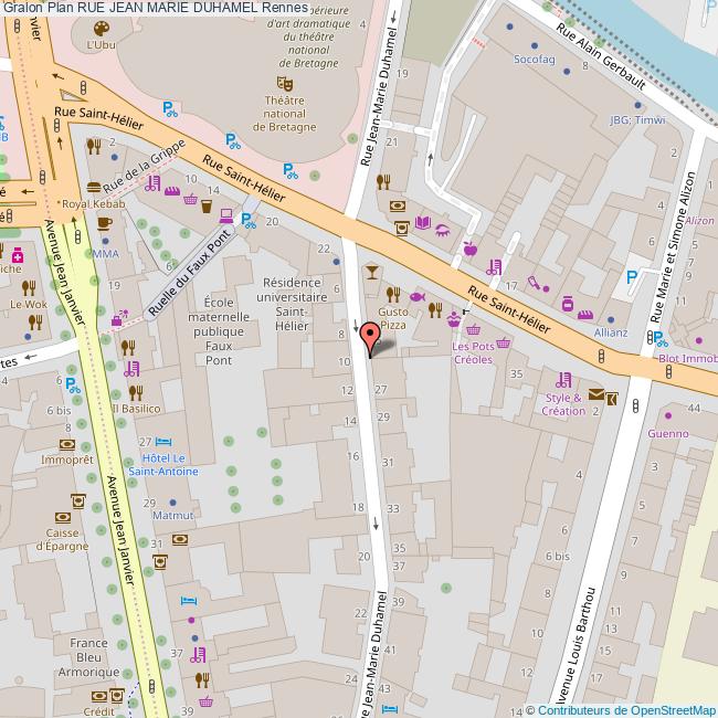 Rue JEAN MARIE DUHAMEL Rennes