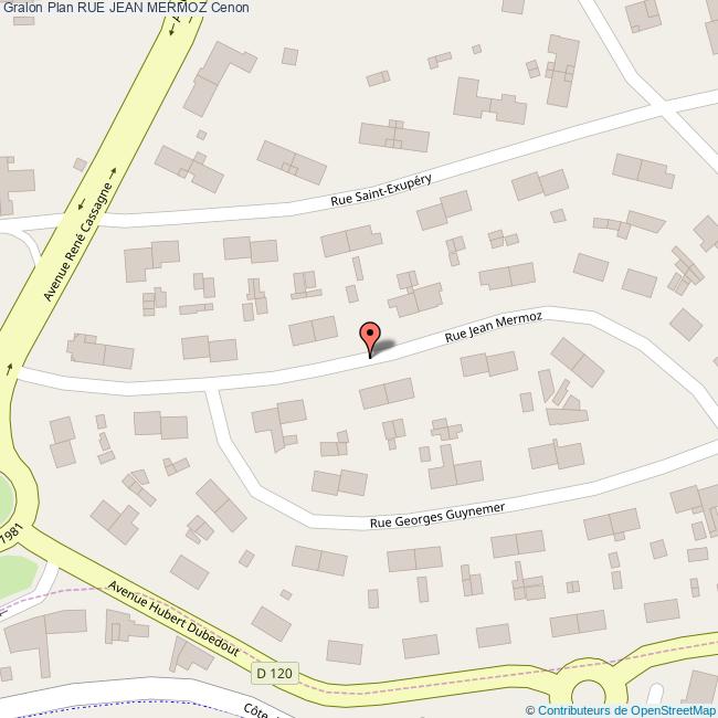 Rue JEAN MERMOZ Cenon