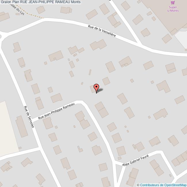 Rue JEANPHILIPPE RAMEAU Monts