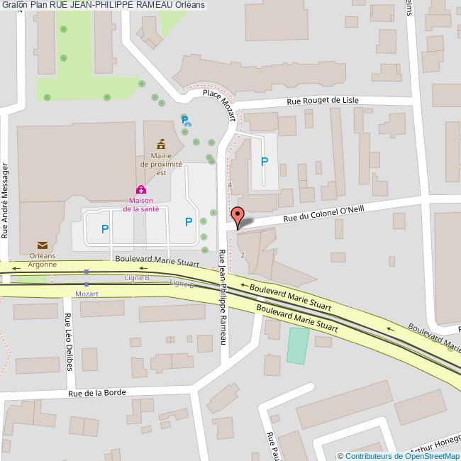 Rue JEANPHILIPPE RAMEAU Orléans