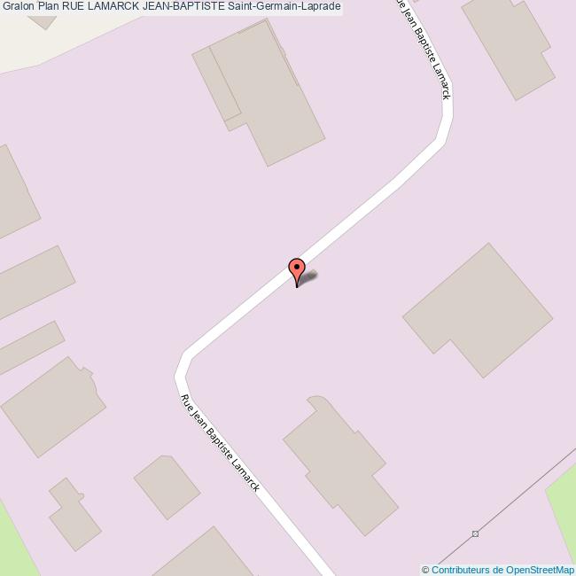 Rue LAMARCK JEANBAPTISTE SaintGermainLaprade