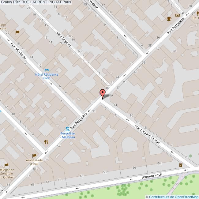 Rue LAURENT PICHAT Paris