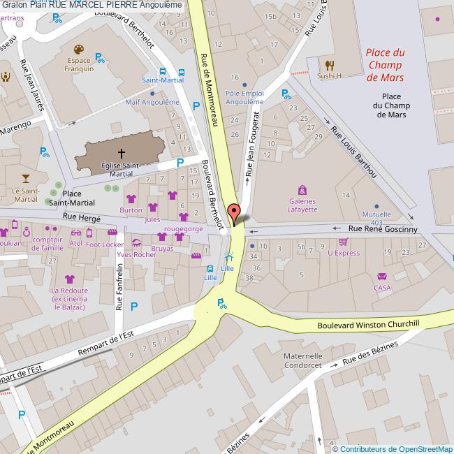 Rue MARCEL PIERRE Angoulême