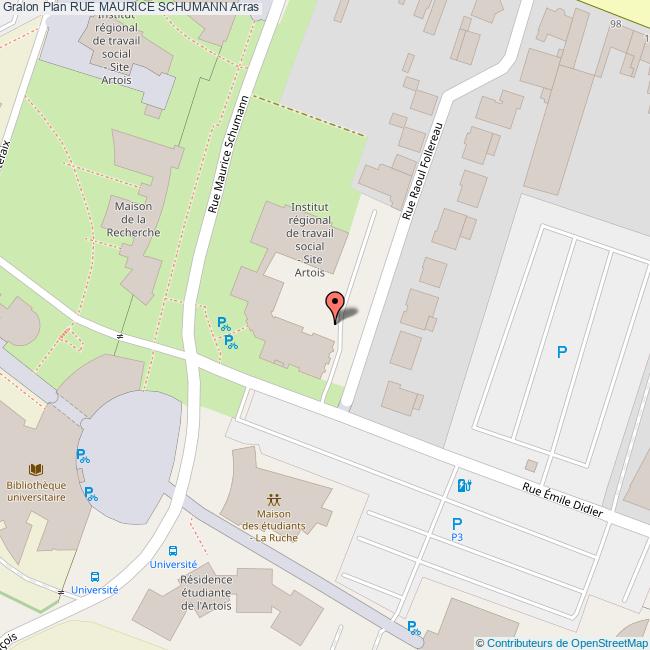 plan Rue  MAURICE SCHUMANN