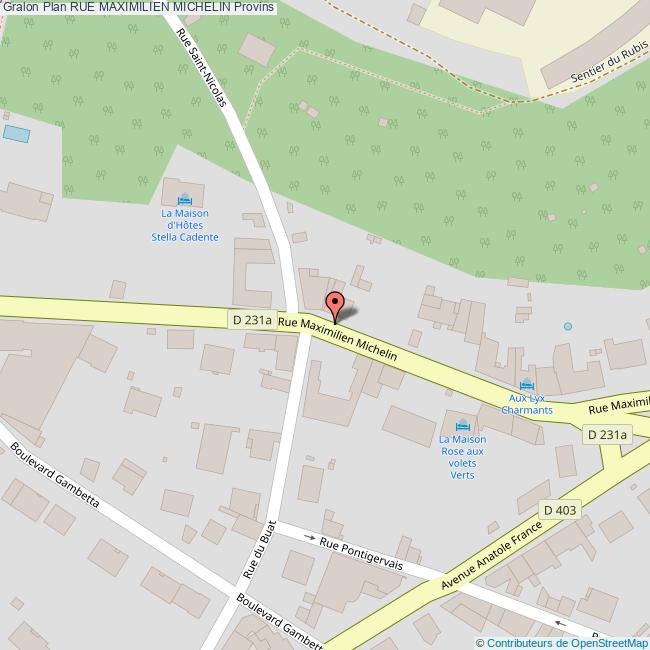 plan Rue  MAXIMILIEN MICHELIN