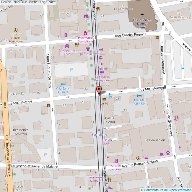 Rue Michel ange Nice