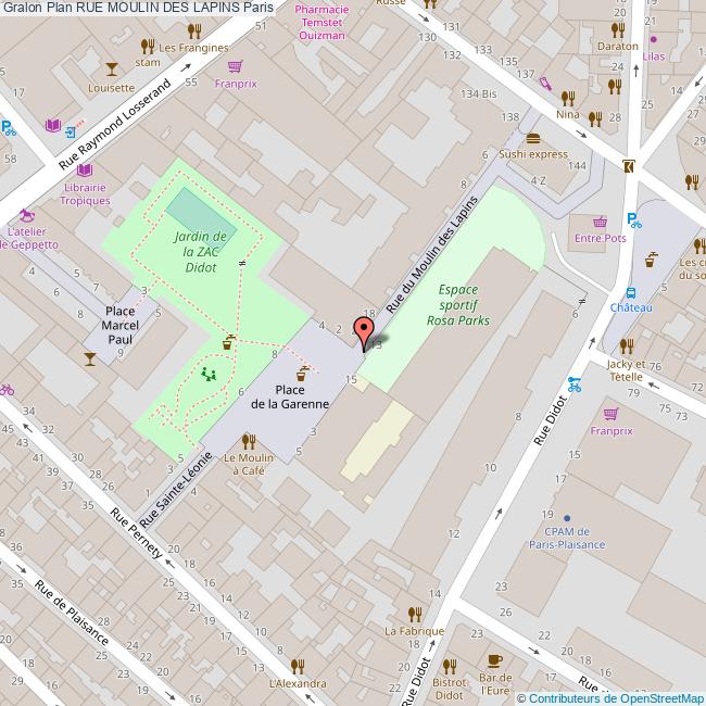 Rue MOULIN DES LAPINS Paris