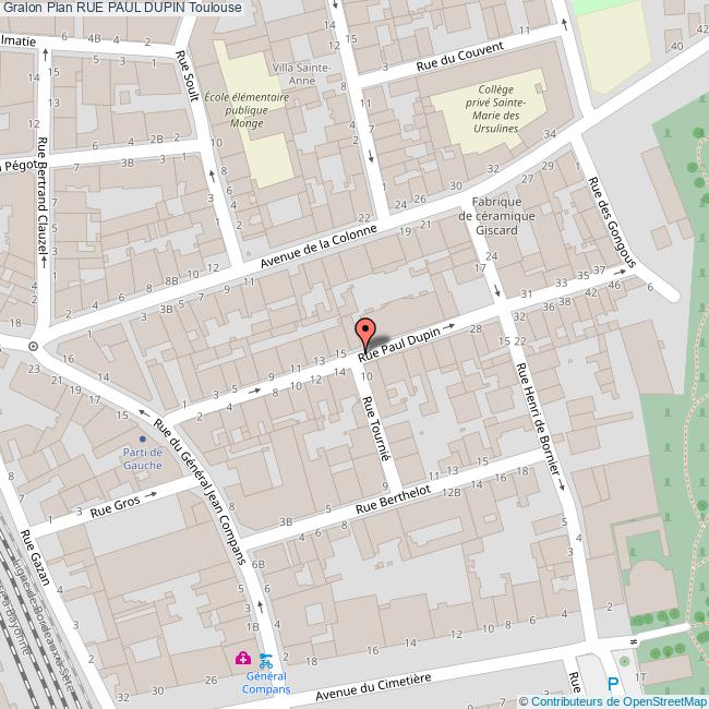 Rue PAUL DUPIN Toulouse Rue PAUL DUPIN Toulouse