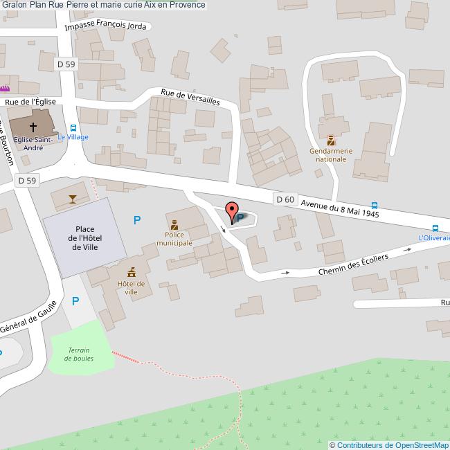 Rue Pierre et marie curie Aix en Provence