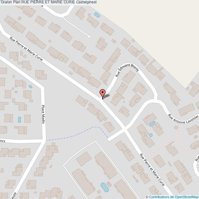 Rue PIERRE ET MARIE CURIE Castelginest