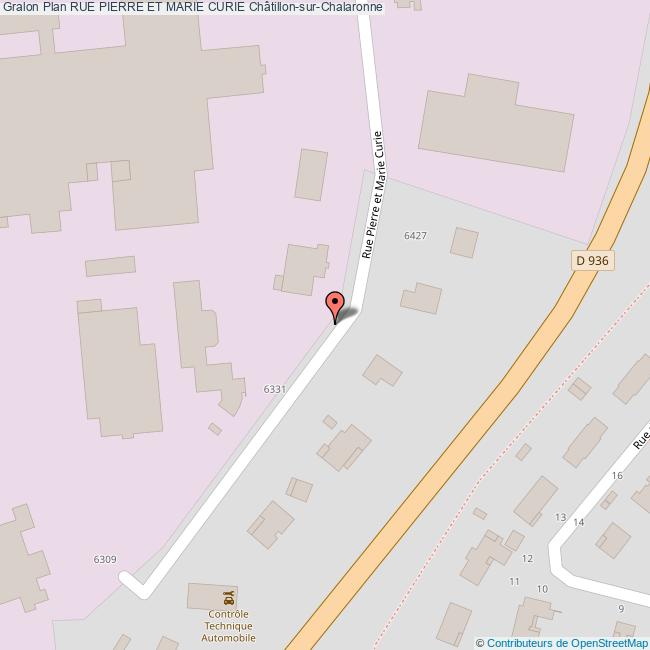 Rue PIERRE ET MARIE CURIE ChâtillonsurChalaronne