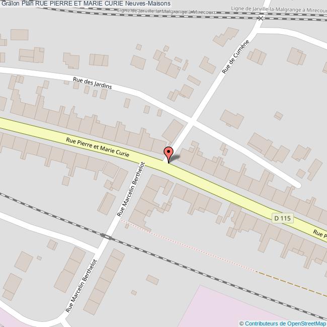 Rue PIERRE ET MARIE CURIE NeuvesMaisons