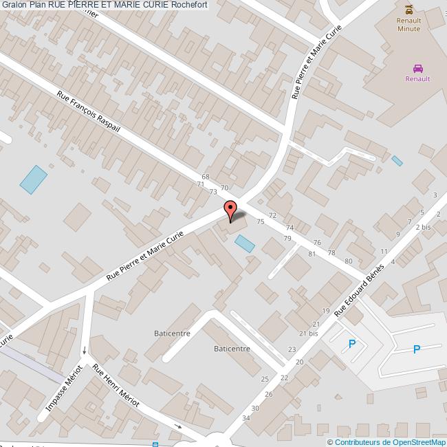 Rue PIERRE ET MARIE CURIE Rochefort