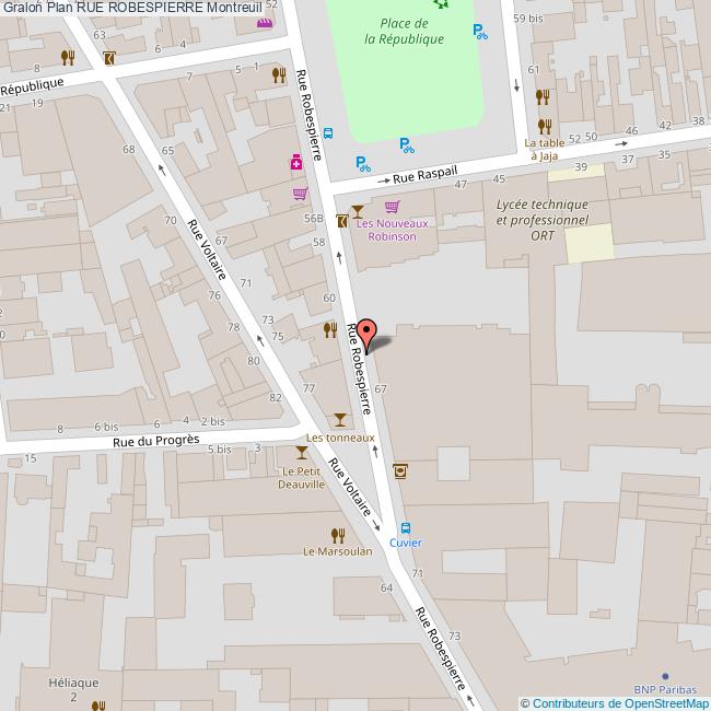 plan Rue ROBESPIERRE