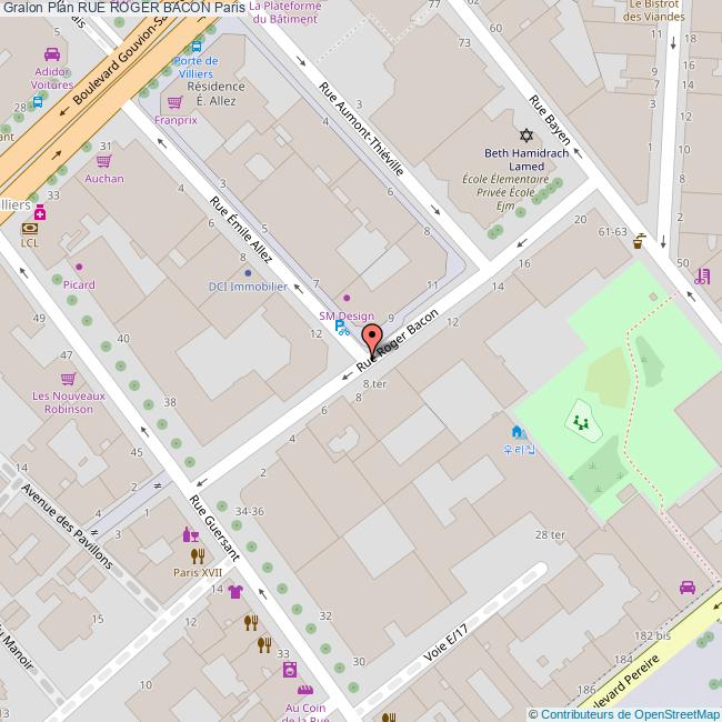 Rue ROGER BACON Paris