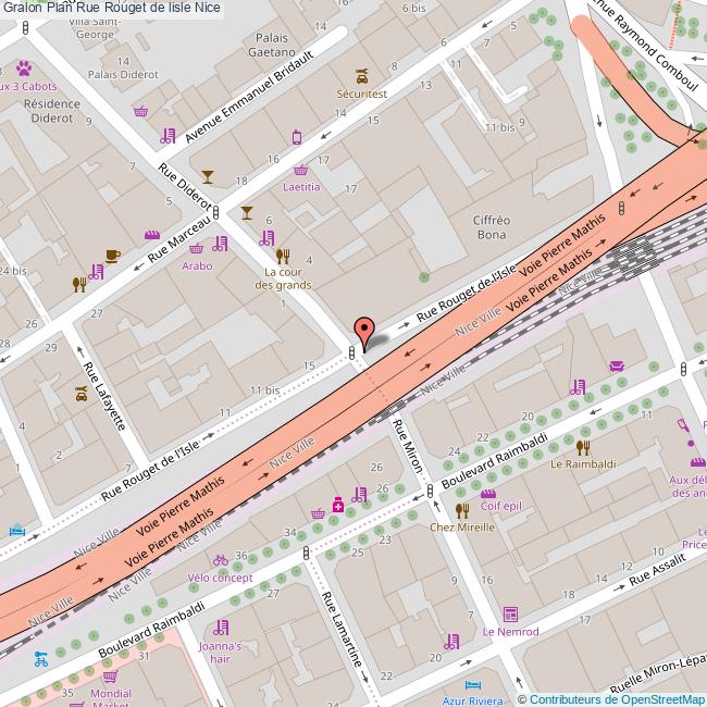 Rue Rouget de lisle Nice
