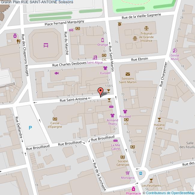 plan Rue  SAINT-ANTOINE