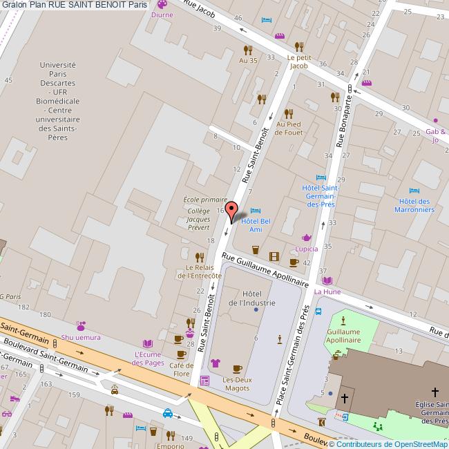 Rue SAINT BENOIT Paris