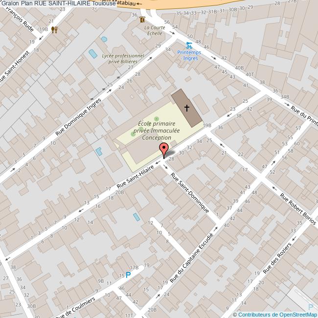 Rue SAINTHILAIRE Toulouse