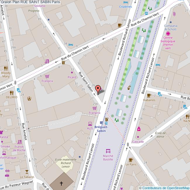 Rue SAINT SABIN Paris