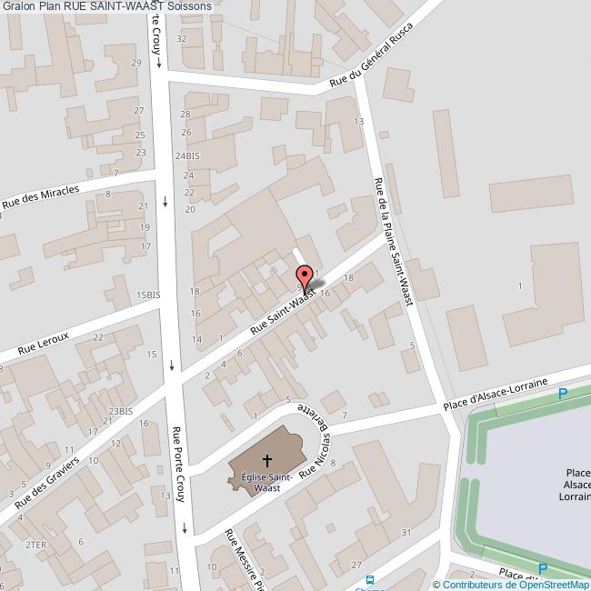 plan Rue  SAINT-WAAST