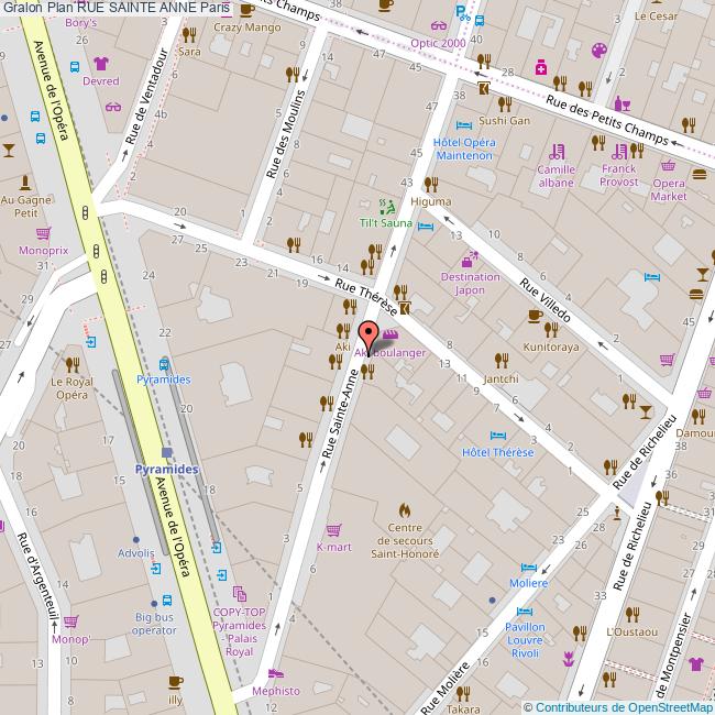 Rue SAINTE ANNE Paris