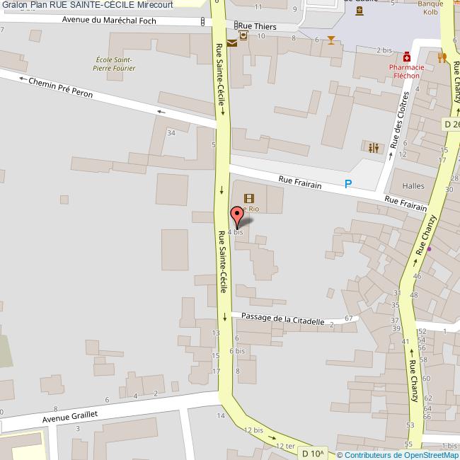 Rue SAINTECÉCILE Mirecourt