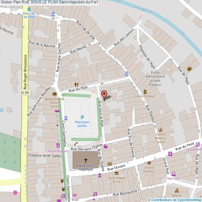 Rue SOUS LE PLAN SaintHippolyteduFort