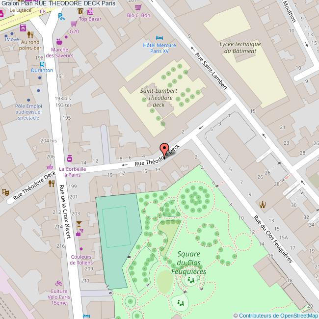 Rue THEODORE DECK Paris