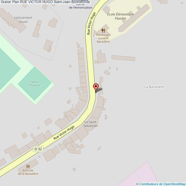 plan Rue  VICTOR HUGO