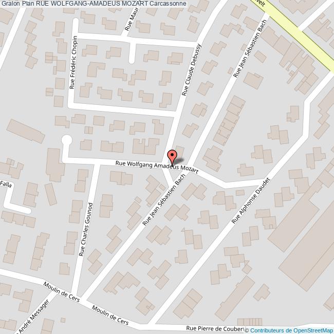 Rue WOLFGANGAMADEUS MOZART Carcassonne