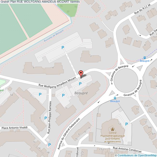 Rue WOLFGANG AMADEUS MOZART Vannes