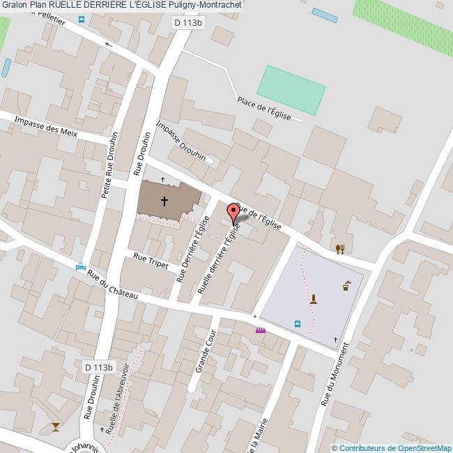 plan Ruelle  DERRIÈRE L'ÉGLISE