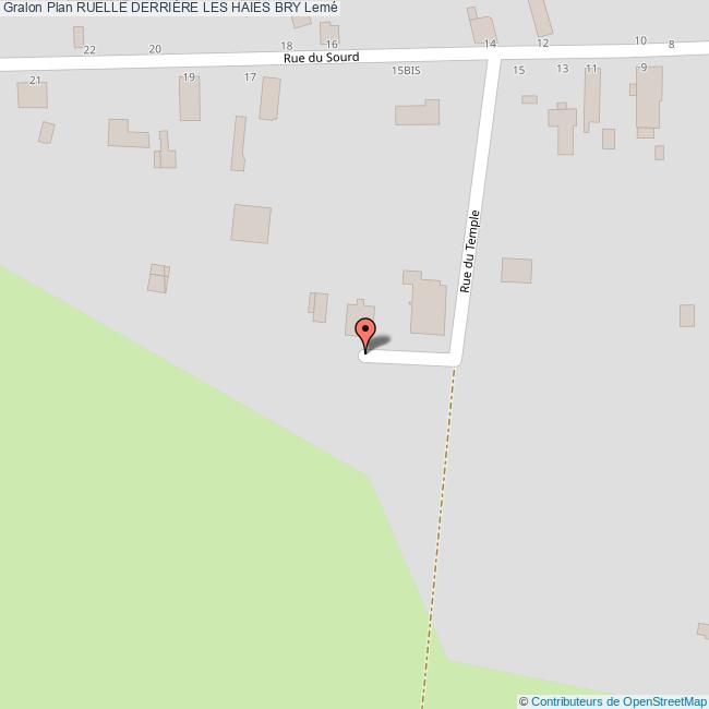plan Ruelle  DERRIÈRE LES HAIES BRY