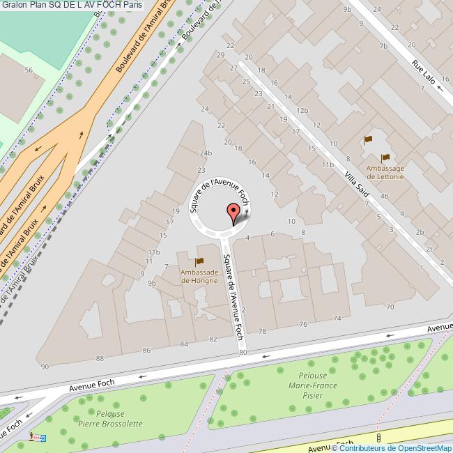 Sq de l avenue FOCH Paris