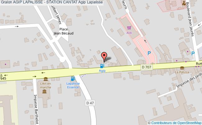 plan Agip Lapalisse - Station Cantat