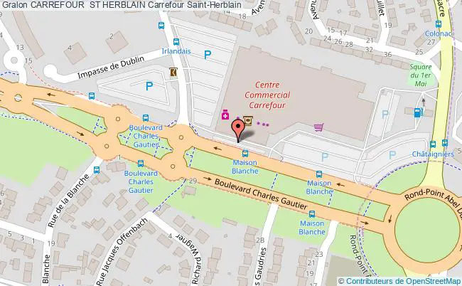 plan Carrefour  St Herblain