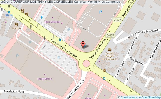 plan Carrefour Montigny Les Cormeilles