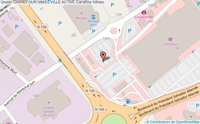 plan Carrefour Nimes Ville Active