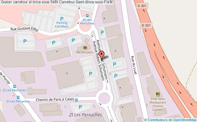 plan Carrefour St Brice Sous Forêt