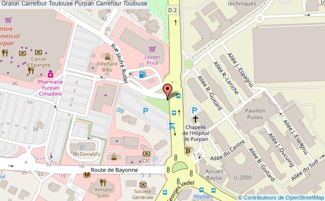 plan Carrefour Toulouse Purpan