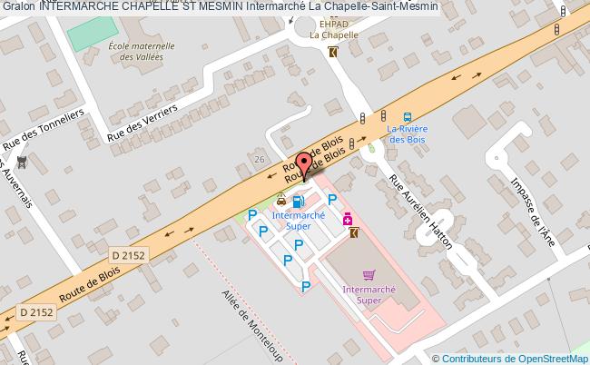 plan Intermarche Chapelle St Mesmin