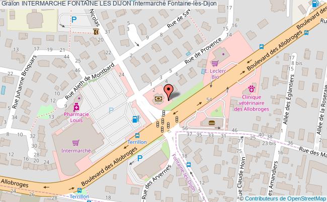 plan Intermarche Fontaine Les Dijon